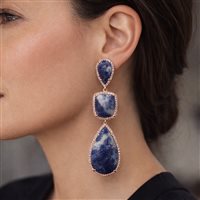 Earrings Woman in Silver Lapislazzulo CRISOR003